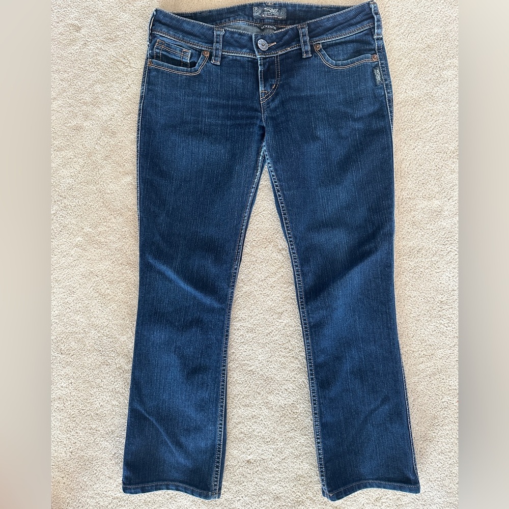 Silver “Mckenzie” cropped Jeans